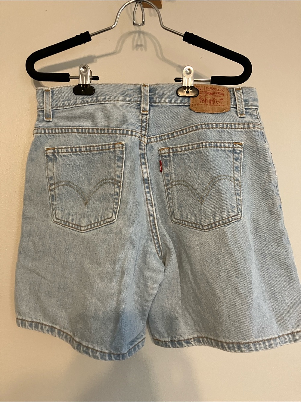 Levi's Light Blue Denim Shorts Size 12 M/S waist 31-32?